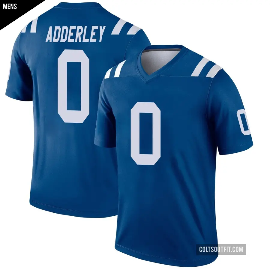 Men's Indianapolis Colts ＃0 Nasir Adderley Royal Legend Jersey
