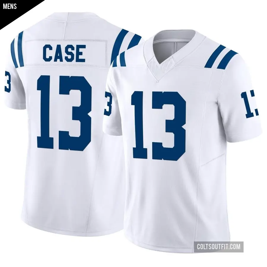 Men's Indianapolis Colts ＃13 Kody Case White Limited Vapor F.U.S.E. Jersey