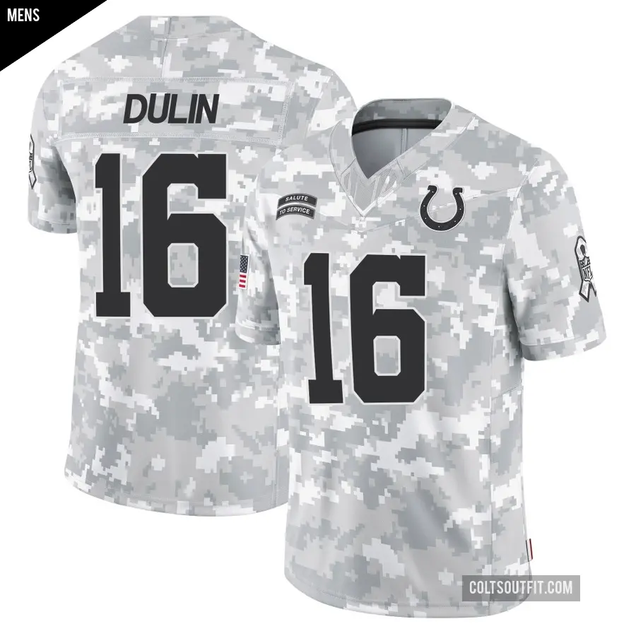 Men's Indianapolis Colts ＃16 Ashton Dulin Arctic Camo Limited 2024 Salute to Service Jersey