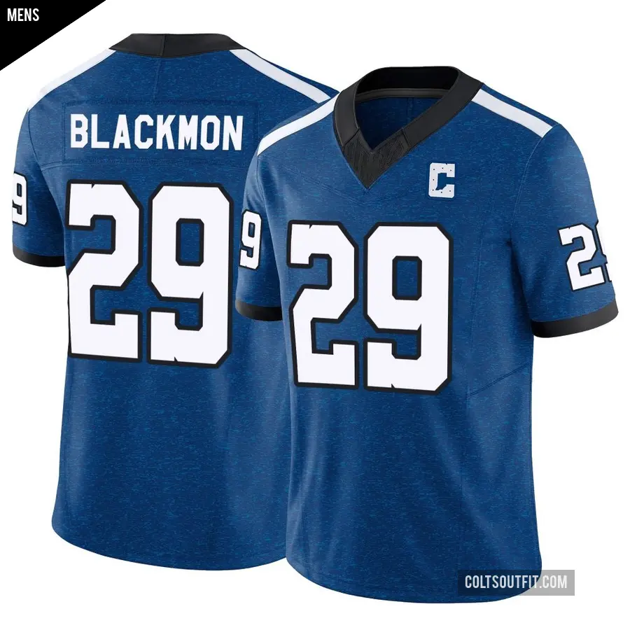 Men's Indianapolis Colts ＃29 Mekhi Blackmon Royal Limited Indiana Nights Alternate Vapor F.U.S.E. Jersey
