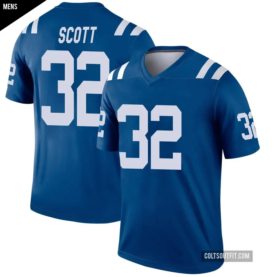Men's Indianapolis Colts ＃32 Daniel Scott Royal Legend Jersey