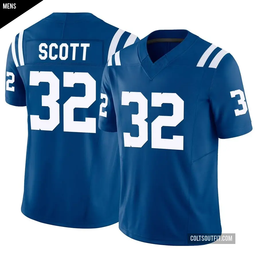 Men's Indianapolis Colts ＃32 Daniel Scott Royal Limited Vapor F.U.S.E. Jersey