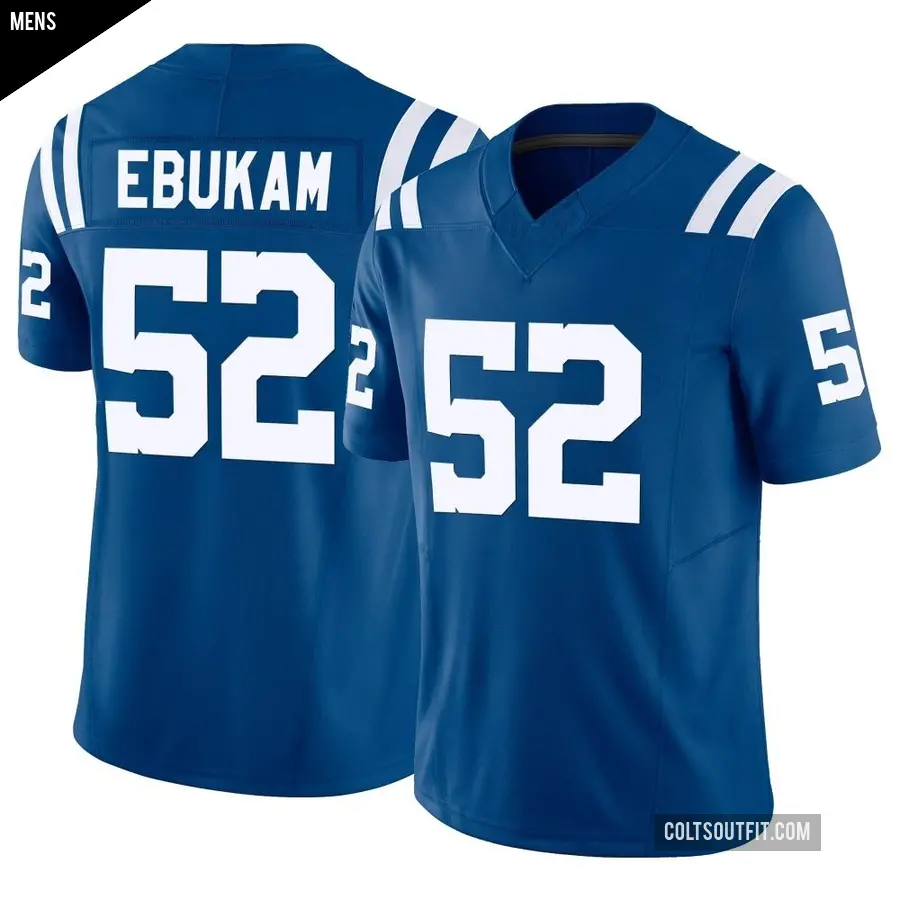 Men's Indianapolis Colts ＃52 Samson Ebukam Royal Limited Vapor F.U.S.E. Jersey