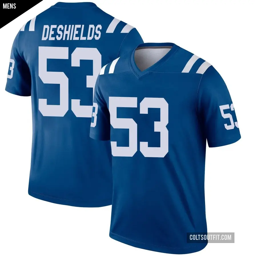 Men's Indianapolis Colts ＃53 Solomon DeShields Royal Legend Jersey