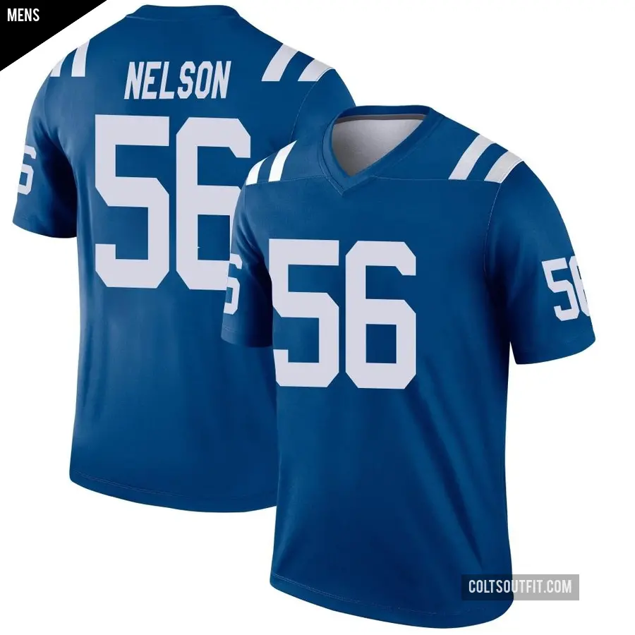 Men's Indianapolis Colts ＃56 Quenton Nelson Royal Legend Jersey