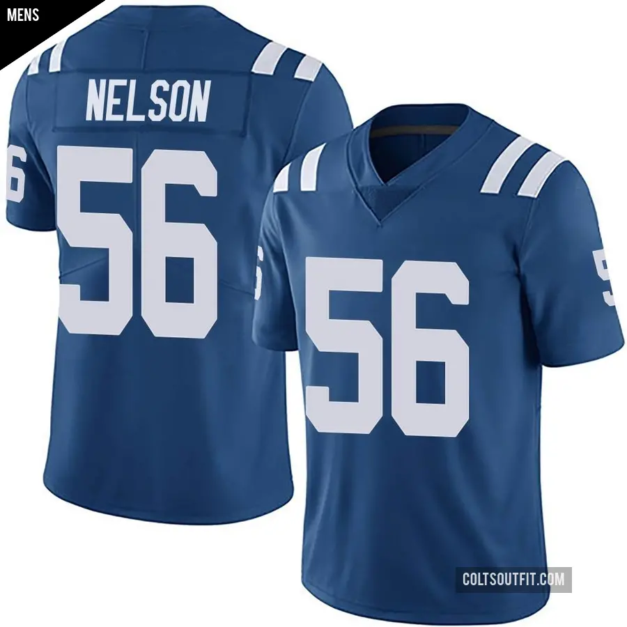 Men's Indianapolis Colts ＃56 Quenton Nelson Royal Limited Team Color Vapor Untouchable Jersey