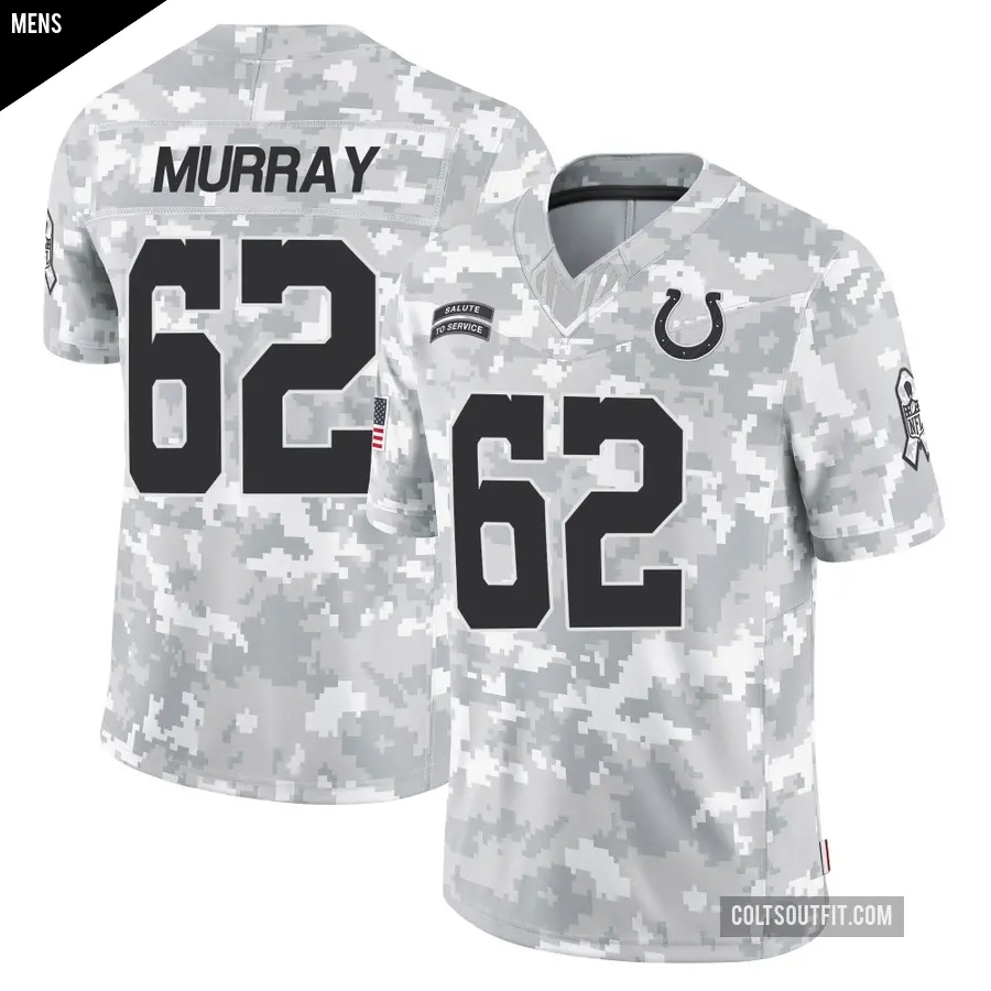 Men's Indianapolis Colts ＃62 Bill Murray Arctic Camo Limited 2024 Salute to Service Jersey