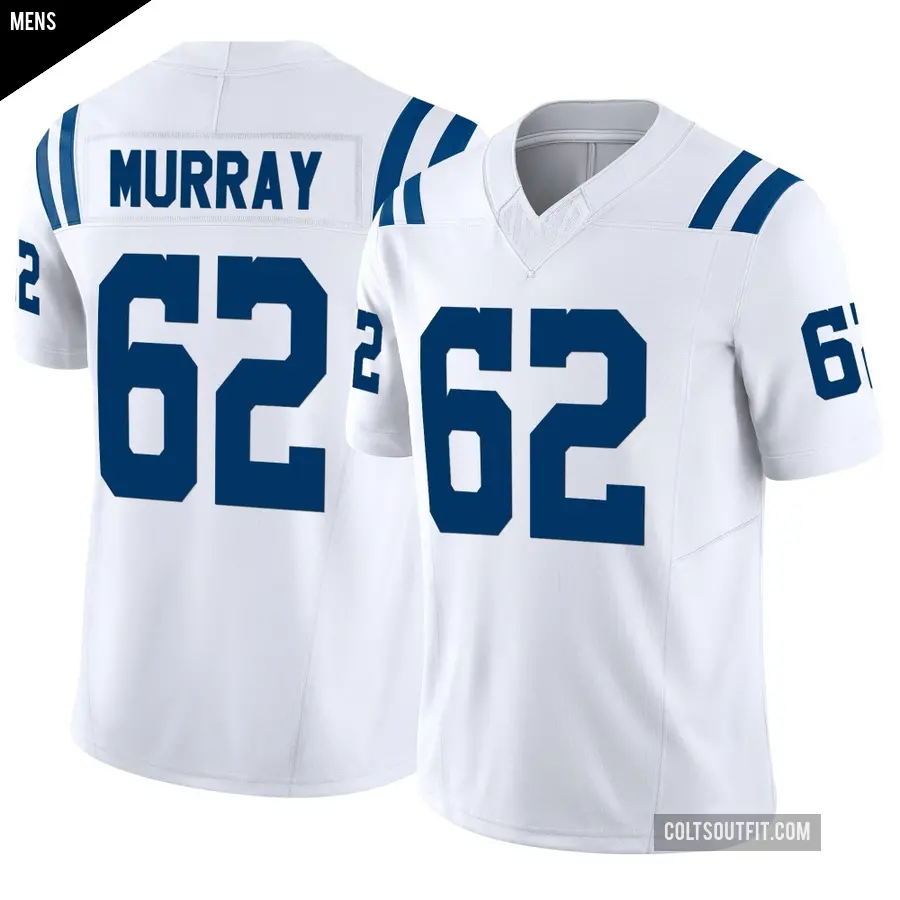 Men's Indianapolis Colts ＃62 Bill Murray White Limited Vapor F.U.S.E. Jersey