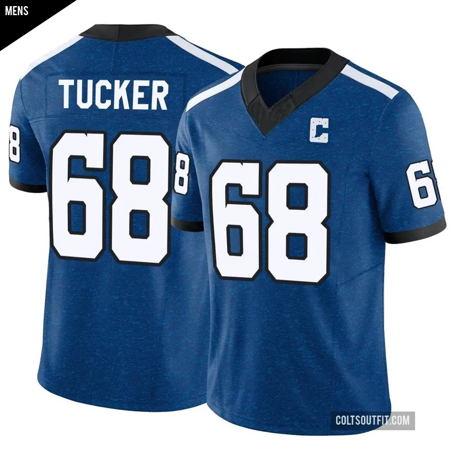 Men's Indianapolis Colts ＃68 Dalton Tucker Royal Limited Indiana Nights Alternate Vapor F.U.S.E. Jersey