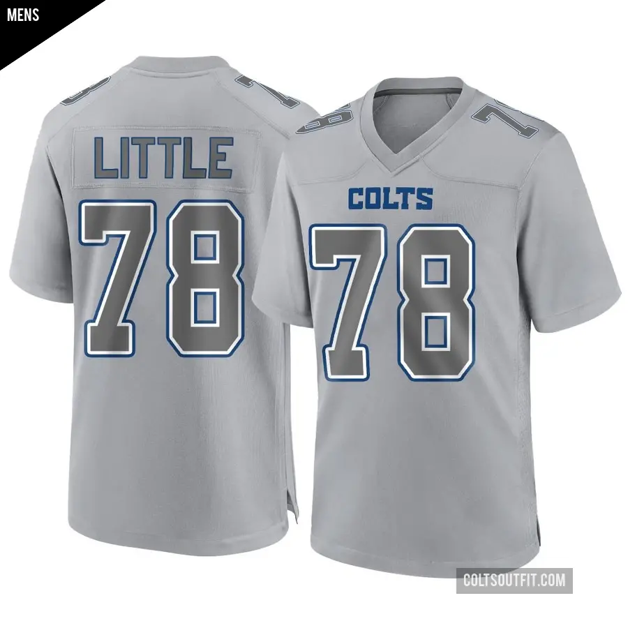 Men's Indianapolis Colts ＃78 Desmond Little Gray Game Atmosphere Fashion Jersey