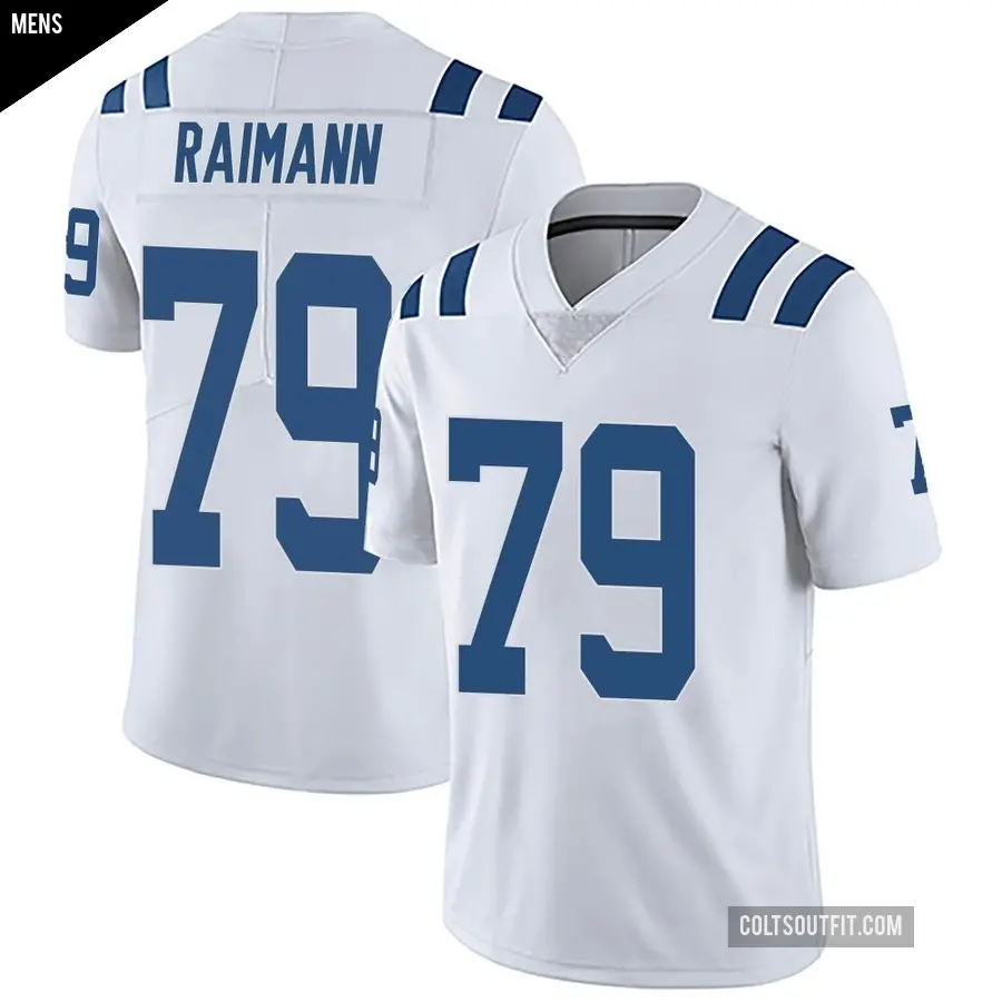 Men's Indianapolis Colts ＃79 Bernhard Raimann White Limited Vapor Untouchable Jersey