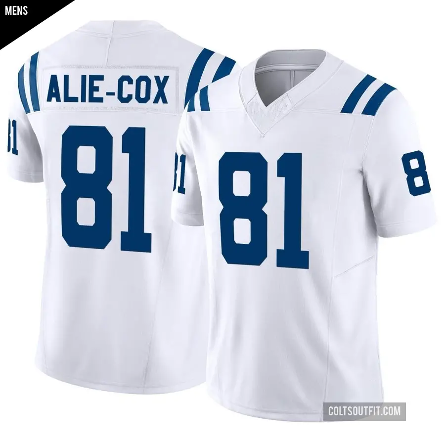 Men's Indianapolis Colts ＃81 Mo Alie-Cox White Limited Vapor F.U.S.E. Jersey