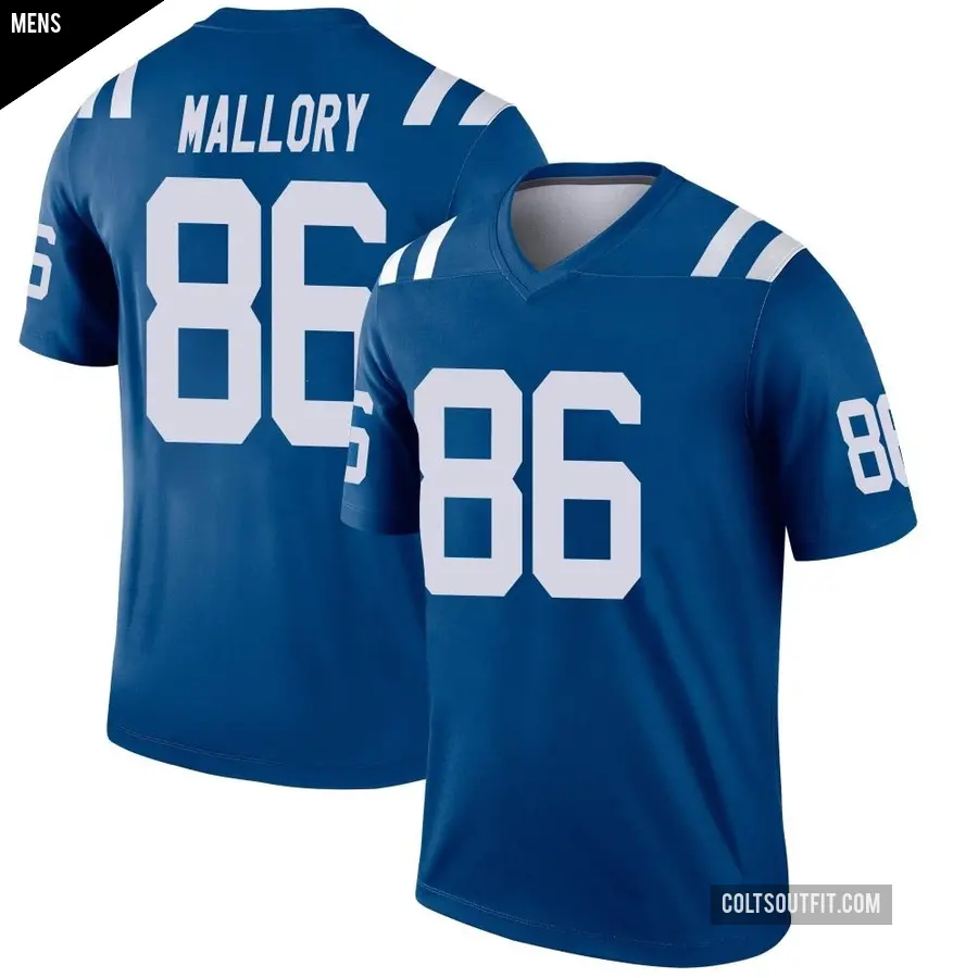 Men's Indianapolis Colts ＃86 Will Mallory Royal Legend Jersey