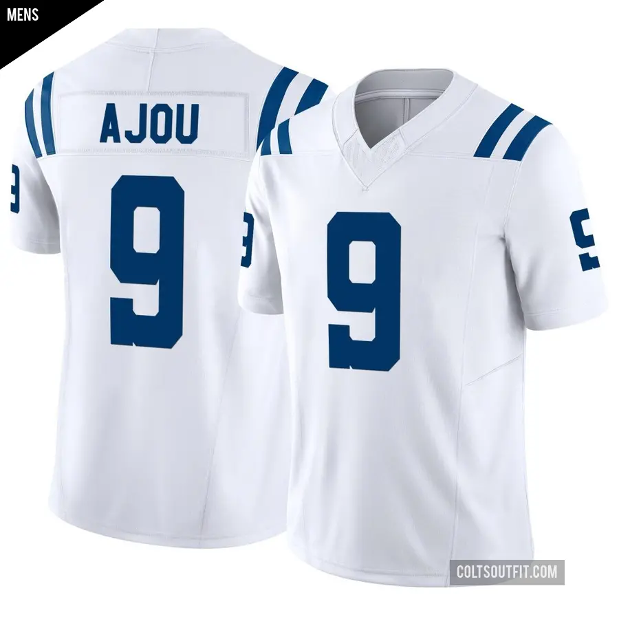 Men's Indianapolis Colts ＃9 Ajou Ajou White Limited Vapor F.U.S.E. Jersey