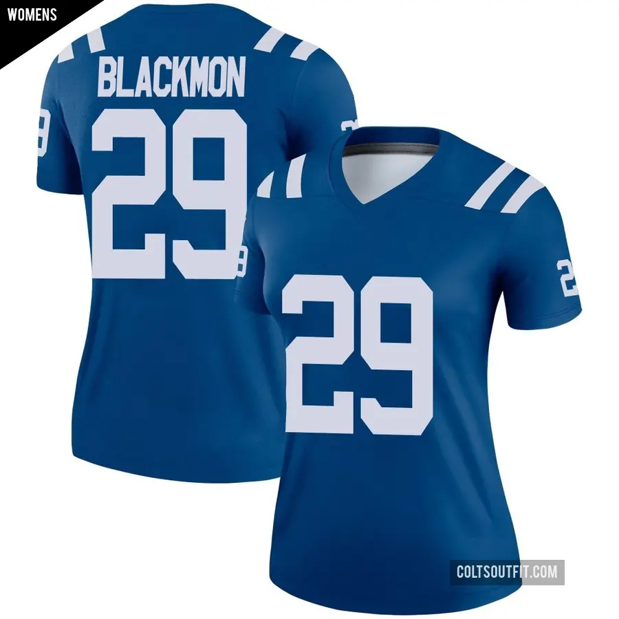 Women's Indianapolis Colts ＃29 Mekhi Blackmon Royal Legend Jersey