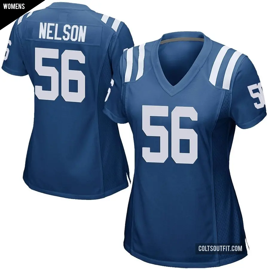 Women's Indianapolis Colts ＃56 Quenton Nelson Royal Blue Game Team Color Jersey