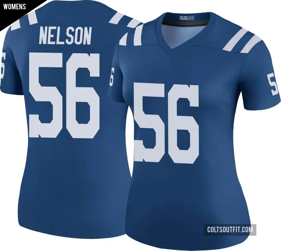 Women's Indianapolis Colts ＃56 Quenton Nelson Royal Legend Color Rush Jersey
