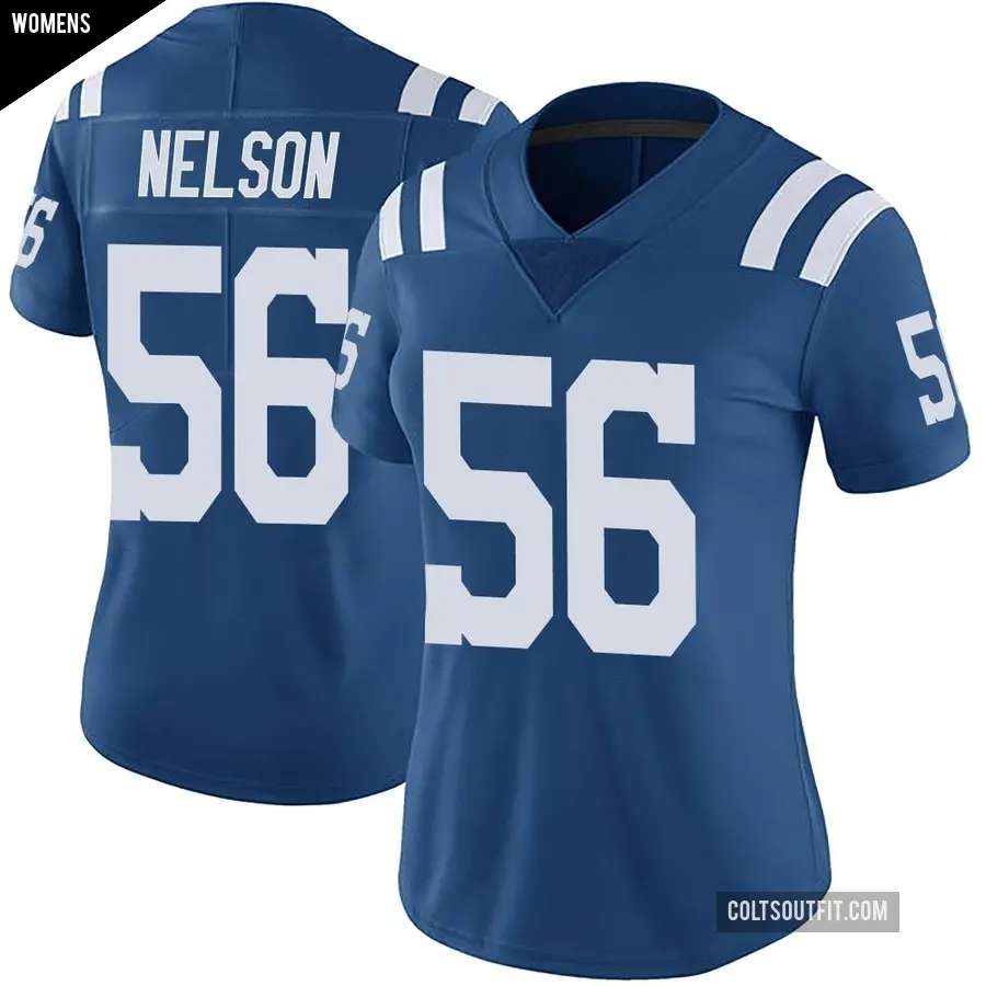 Women's Indianapolis Colts ＃56 Quenton Nelson Royal Limited Color Rush Vapor Untouchable Jersey