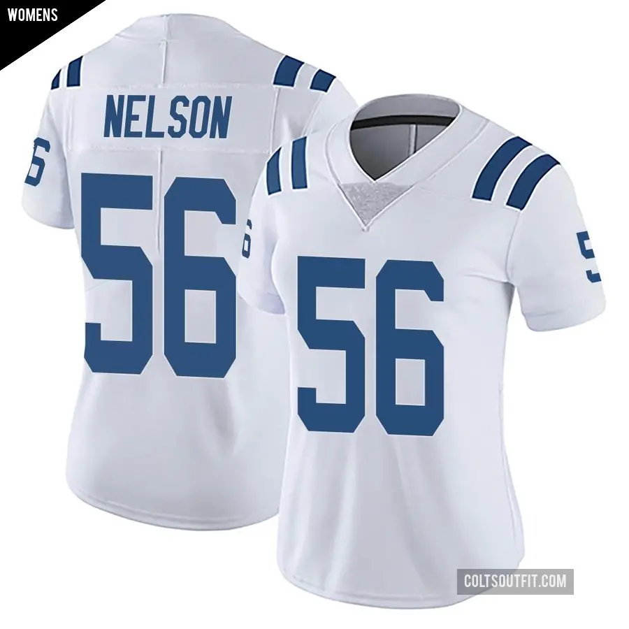 Women's Indianapolis Colts ＃56 Quenton Nelson White Limited Vapor Untouchable Jersey