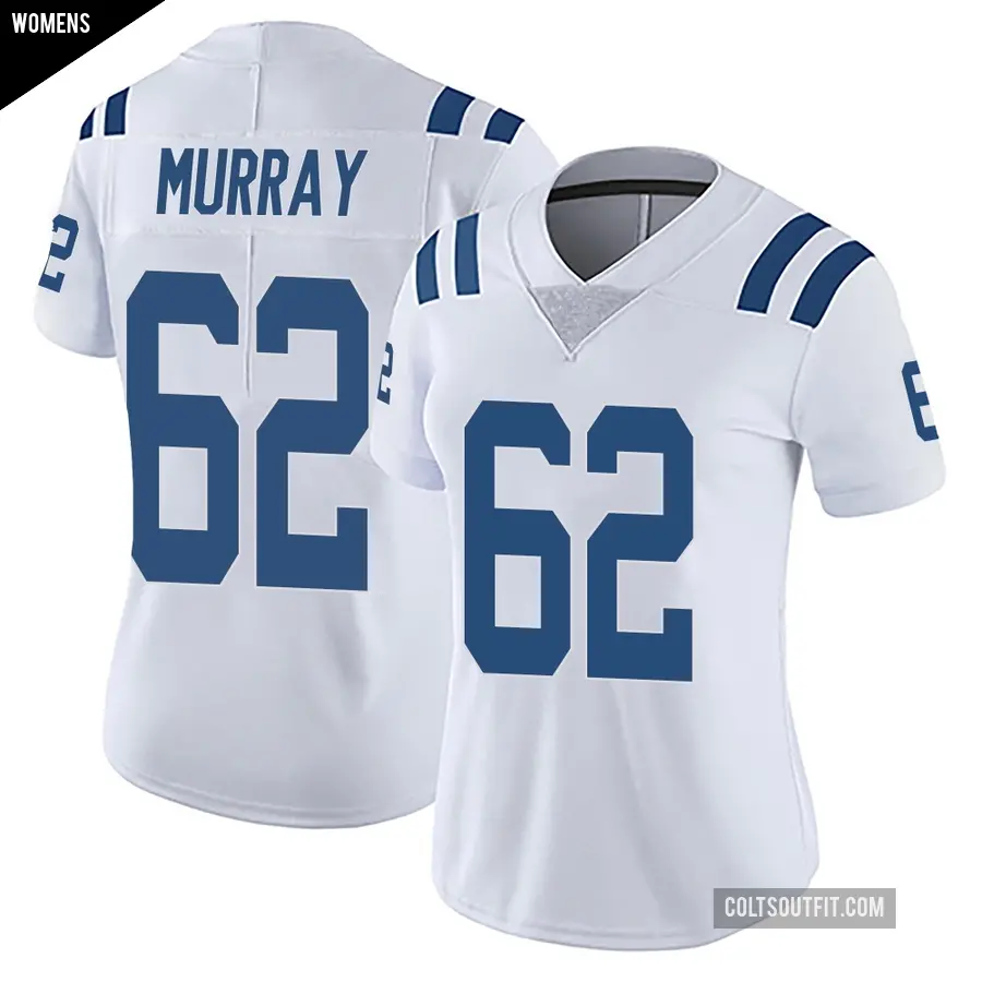 Women's Indianapolis Colts ＃62 Bill Murray White Limited Vapor Untouchable Jersey