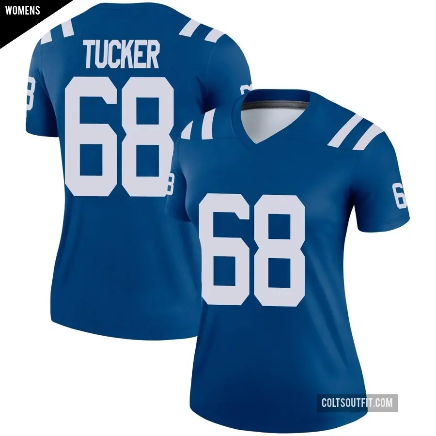 Women's Indianapolis Colts ＃68 Dalton Tucker Royal Legend Jersey