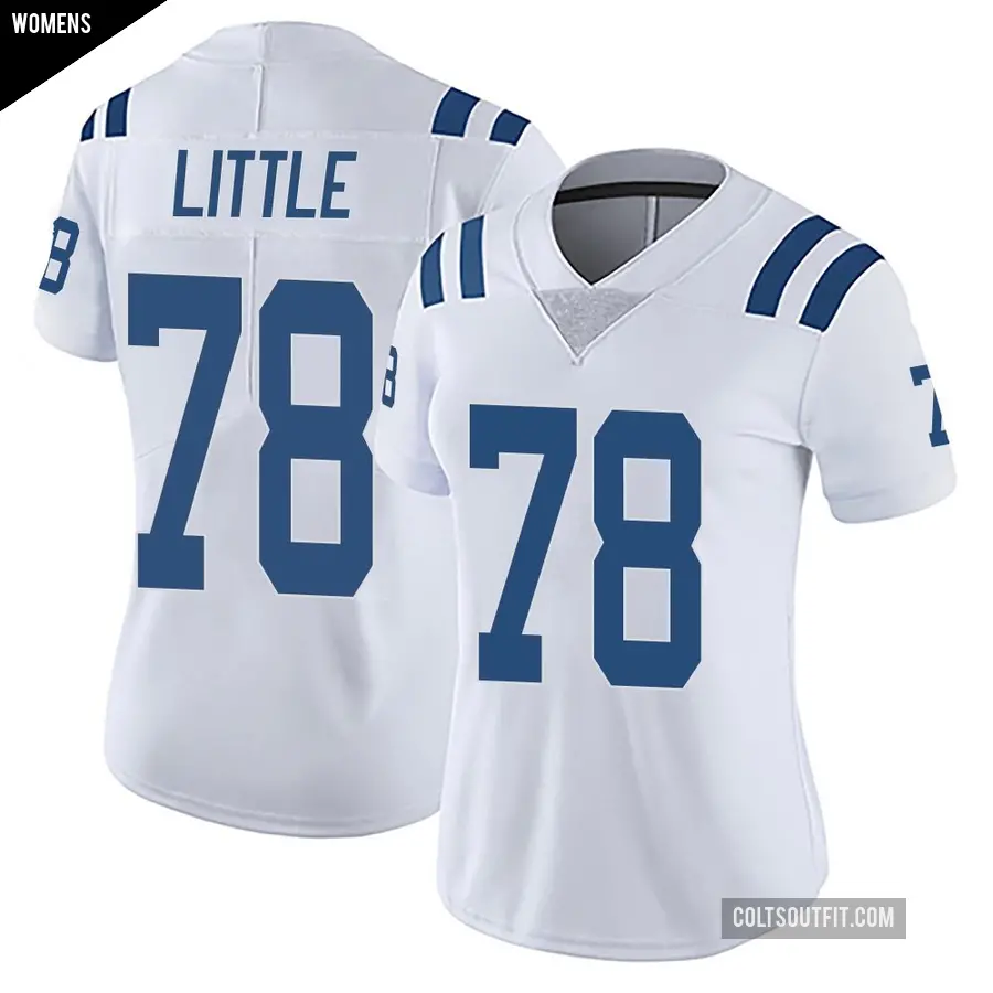 Women's Indianapolis Colts ＃78 Desmond Little White Limited Vapor Untouchable Jersey