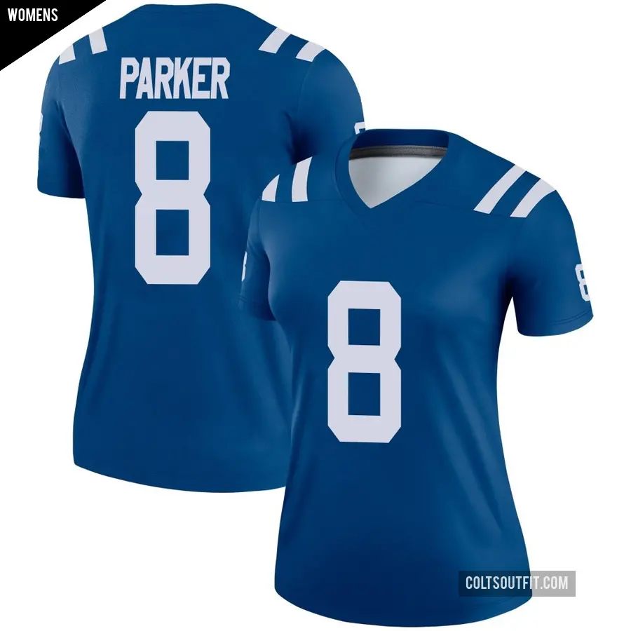 Women's Indianapolis Colts ＃8 Landon Parker Royal Legend Jersey