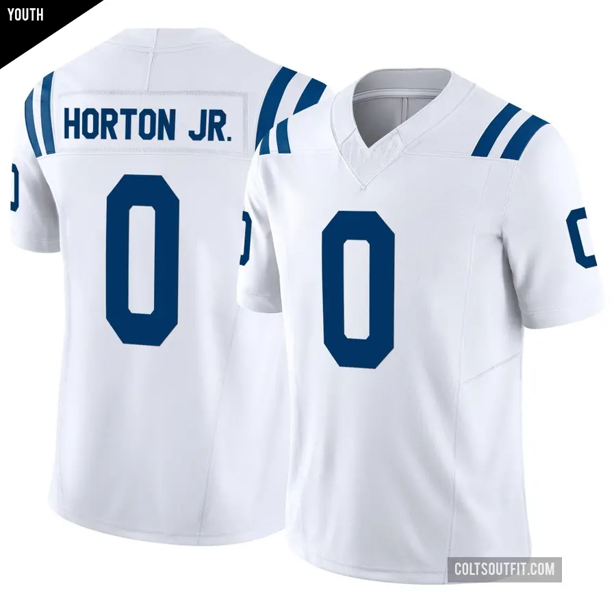 Youth Indianapolis Colts ＃0 EJ Horton Jr. White Limited Vapor F.U.S.E. Jersey
