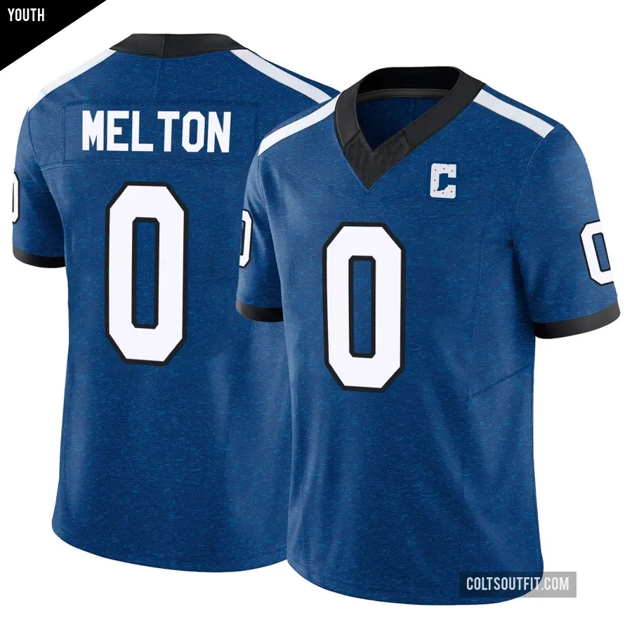 Youth Indianapolis Colts ＃0 Mitchell Melton Royal Limited Indiana Nights Alternate Vapor F.U.S.E. Jersey