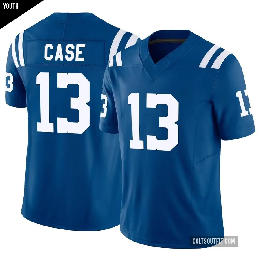 Youth Indianapolis Colts ＃13 Kody Case Royal Limited Vapor F.U.S.E. Jersey