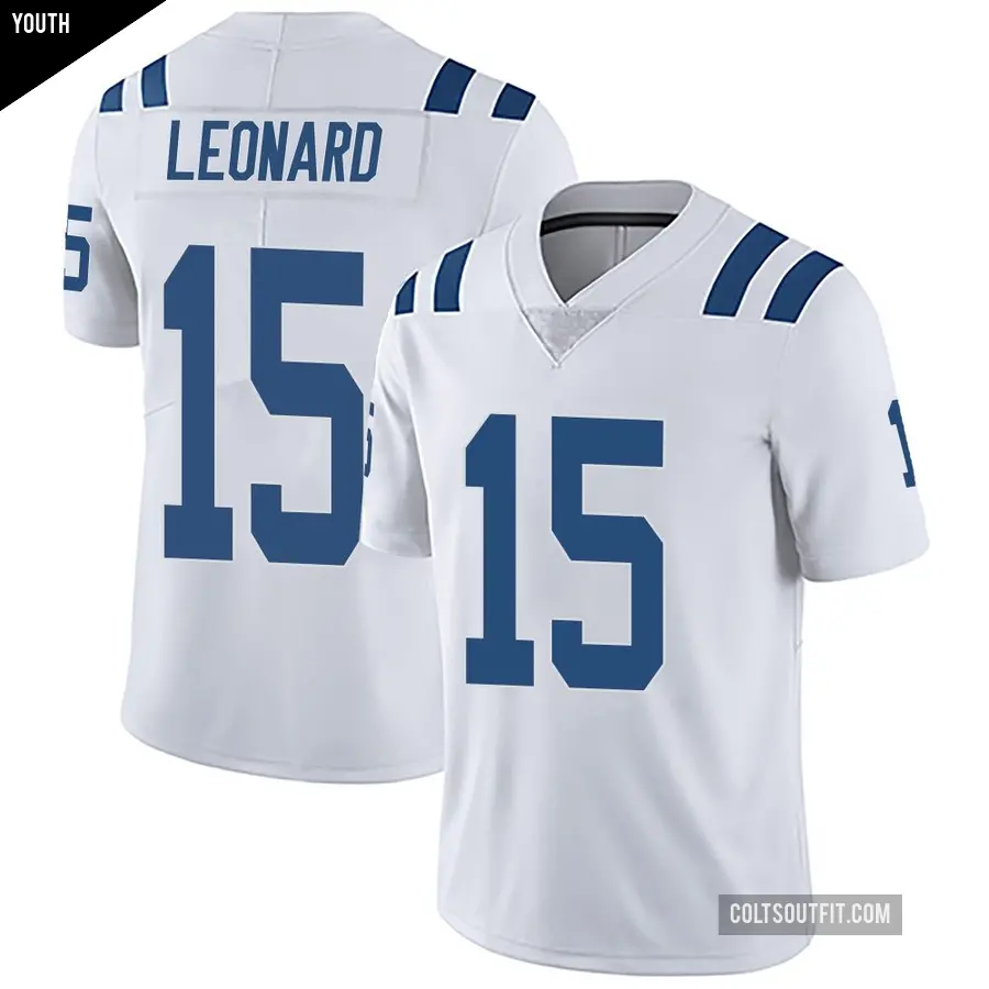Youth Indianapolis Colts ＃15 Riley Leonard White Limited Vapor Untouchable Jersey