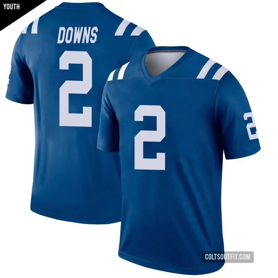 Youth Indianapolis Colts ＃2 Josh Downs Royal Legend Jersey