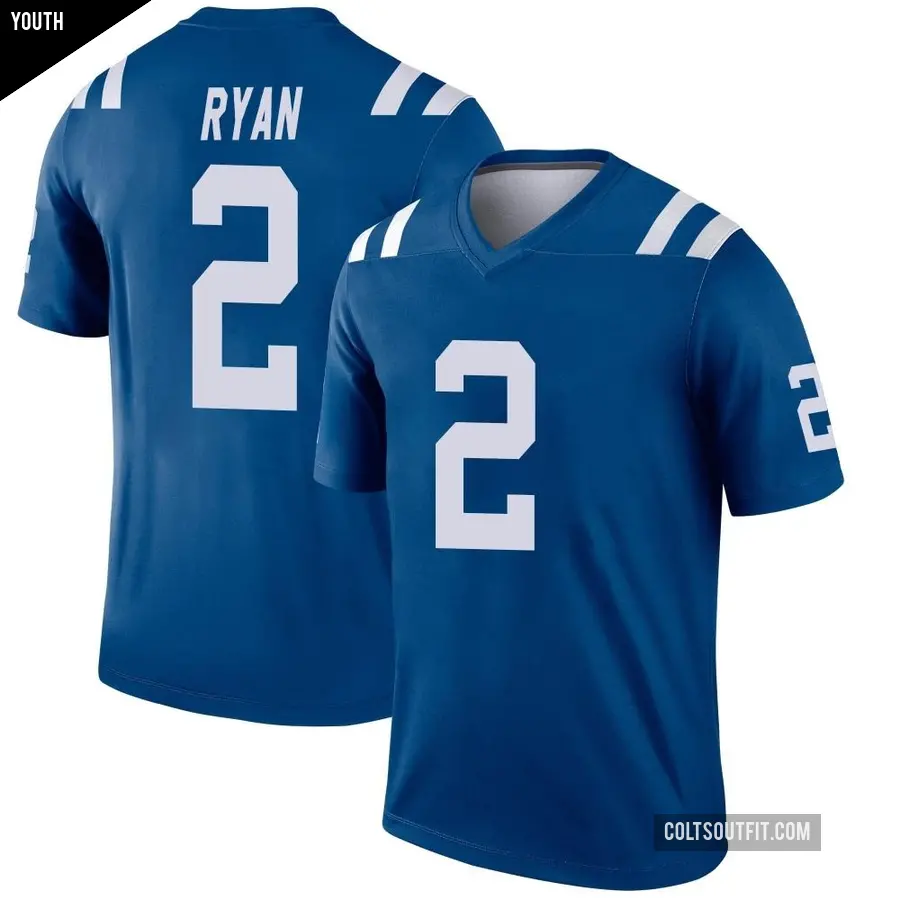 Youth Indianapolis Colts ＃2 Matt Ryan Royal Legend Jersey