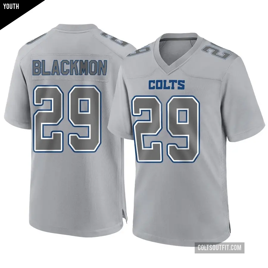 Youth Indianapolis Colts ＃29 Mekhi Blackmon Gray Game Atmosphere Fashion Jersey