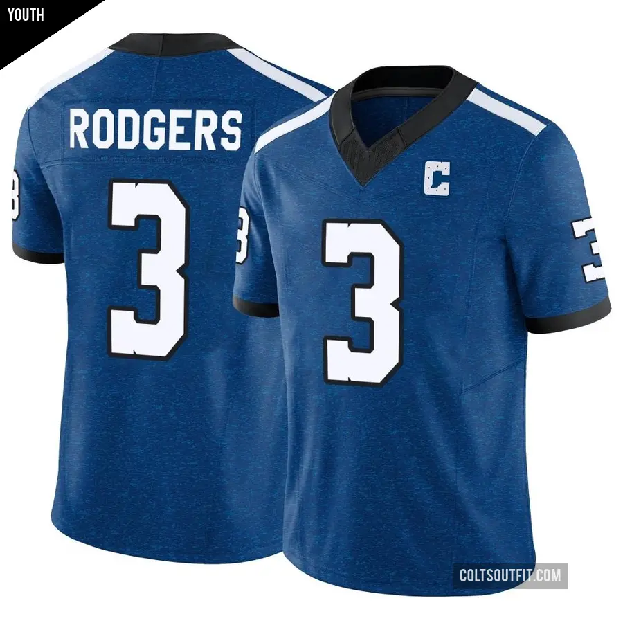 Youth Indianapolis Colts ＃3 Amari Rodgers Royal Limited Indiana Nights Alternate Vapor F.U.S.E. Jersey