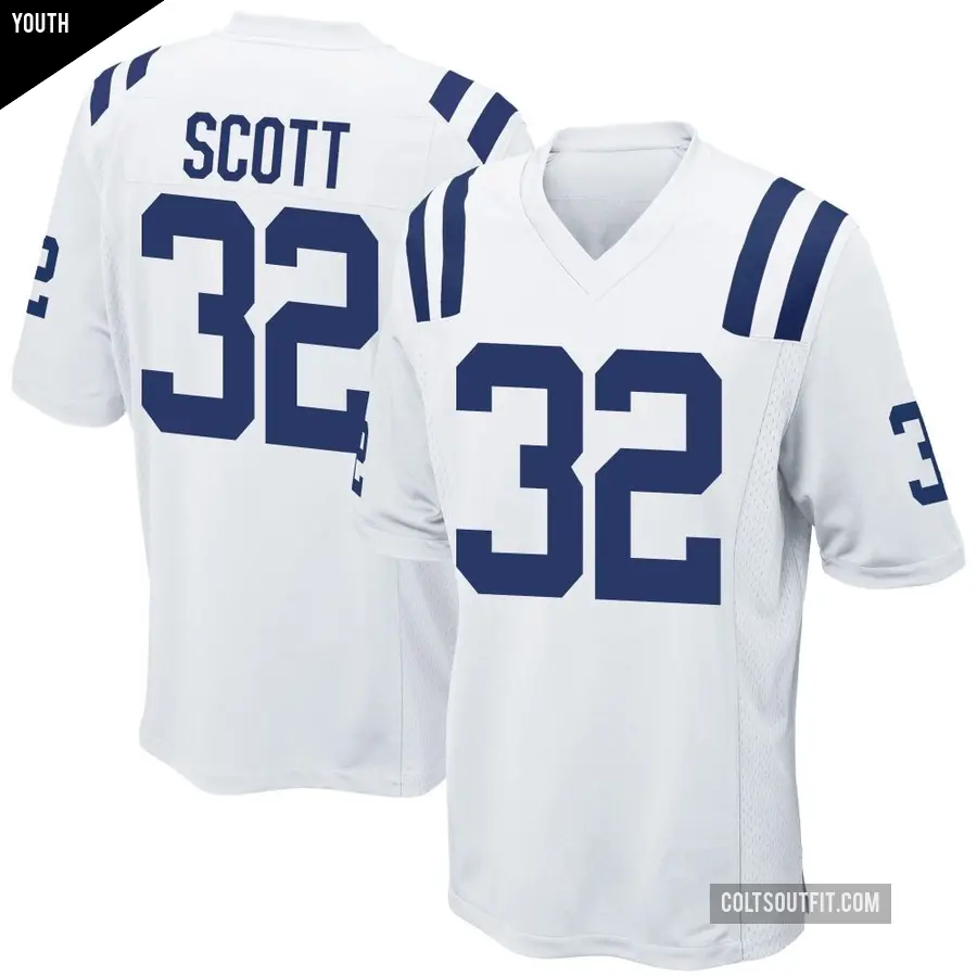 Youth Indianapolis Colts ＃32 Daniel Scott White Game Jersey