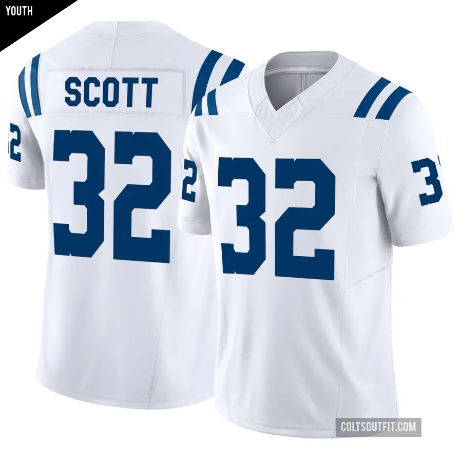 Youth Indianapolis Colts ＃32 Daniel Scott White Limited Vapor F.U.S.E. Jersey