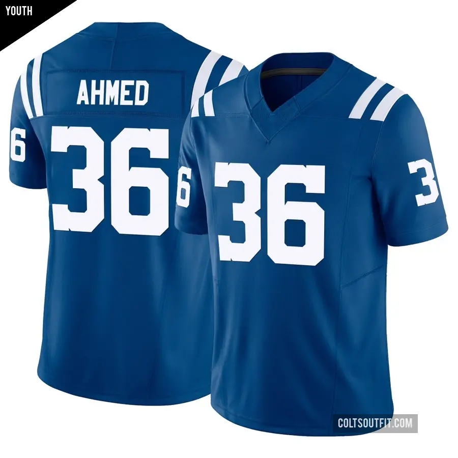 Youth Indianapolis Colts ＃36 Salvon Ahmed Royal Limited Vapor F.U.S.E. Jersey