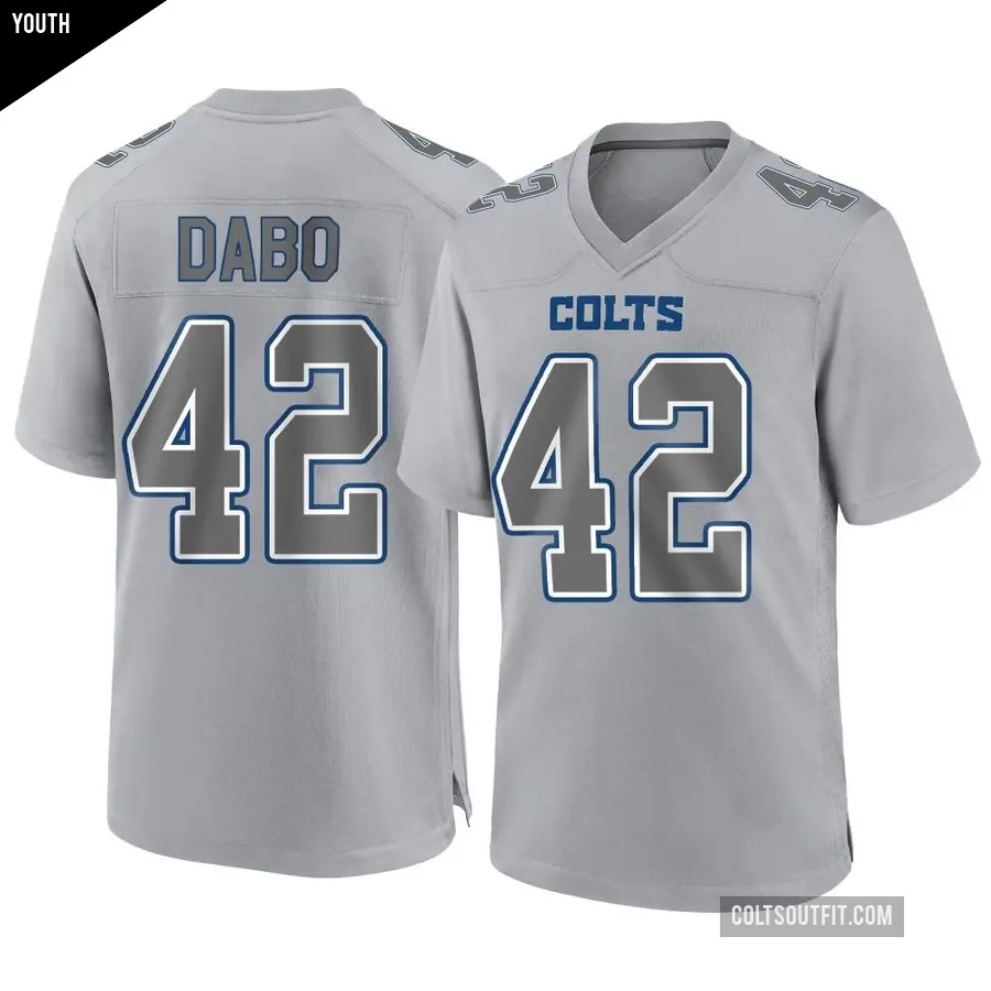 Youth Indianapolis Colts ＃42 Marcel Dabo Gray Game Atmosphere Fashion Jersey