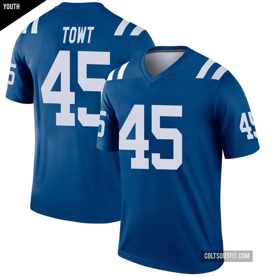 Youth Indianapolis Colts ＃45 Carson Towt Royal Legend Jersey