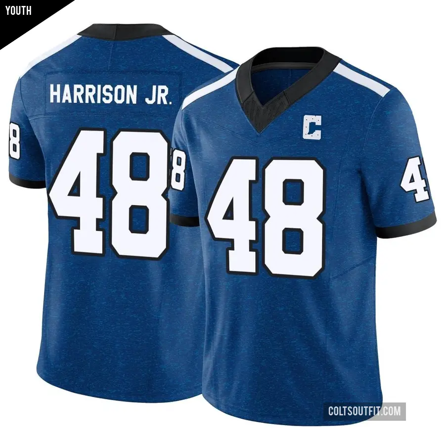 Youth Indianapolis Colts ＃48 Ronnie Harrison Jr. Royal Limited Indiana Nights Alternate Vapor F.U.S.E. Jersey
