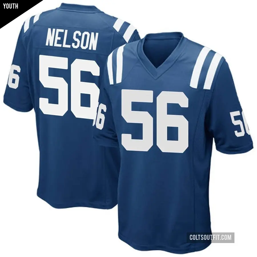 Youth Indianapolis Colts ＃56 Quenton Nelson Royal Blue Game Team Color Jersey