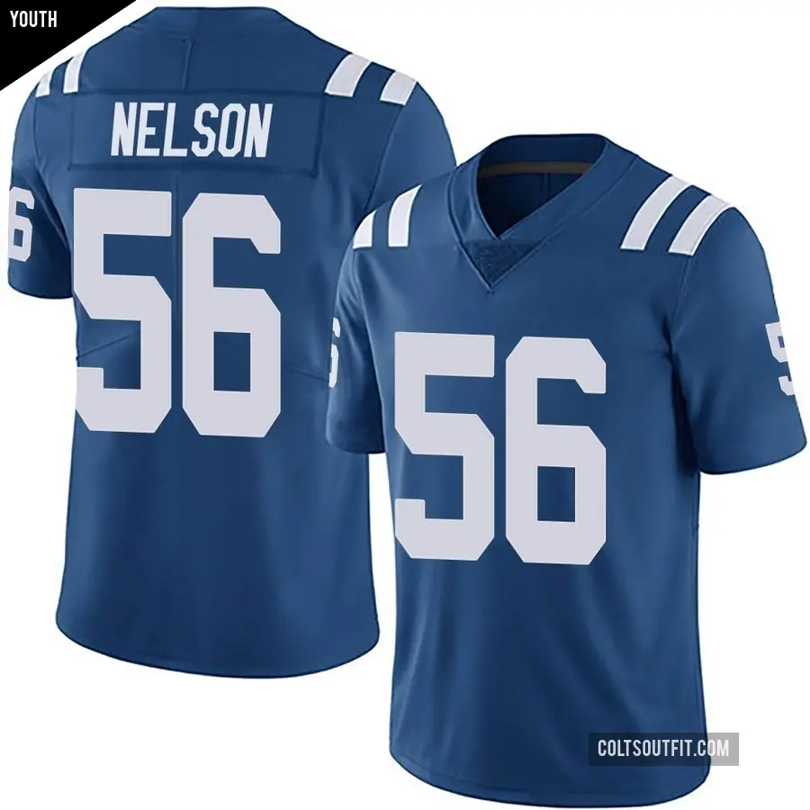 Youth Indianapolis Colts ＃56 Quenton Nelson Royal Limited Team Color Vapor Untouchable Jersey