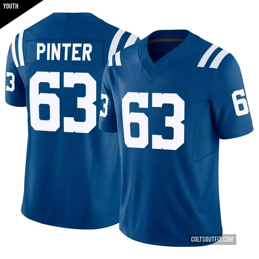 Youth Indianapolis Colts ＃63 Danny Pinter Royal Limited Vapor F.U.S.E. Jersey
