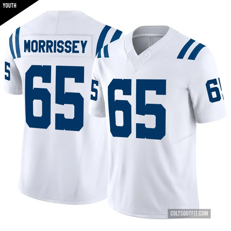 Youth Indianapolis Colts ＃65 Jimmy Morrissey White Limited Vapor F.U.S.E. Jersey