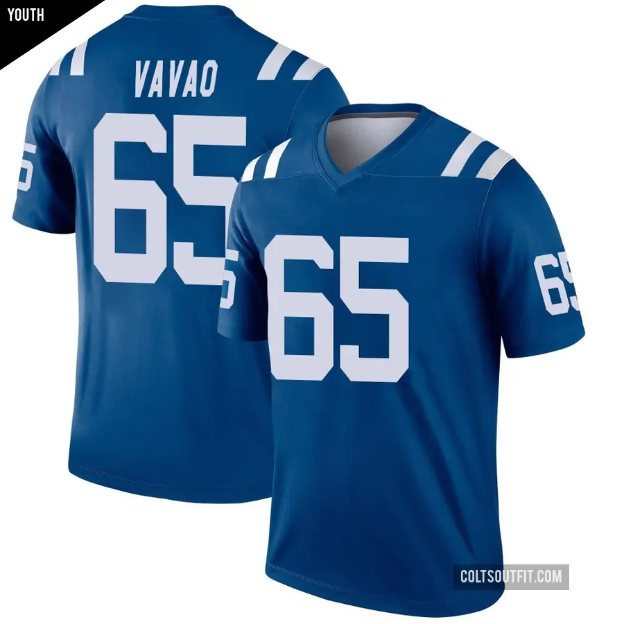 Youth Indianapolis Colts ＃65 Mose Vavao Royal Legend Jersey