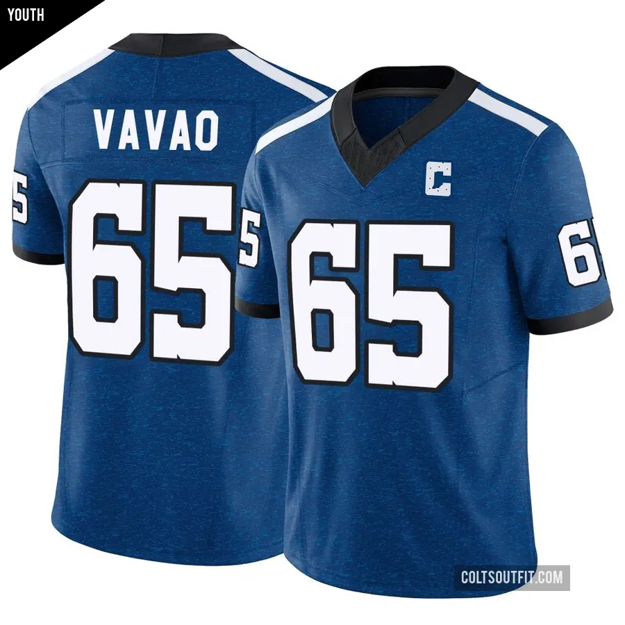 Youth Indianapolis Colts ＃65 Mose Vavao Royal Limited Indiana Nights Alternate Vapor F.U.S.E. Jersey