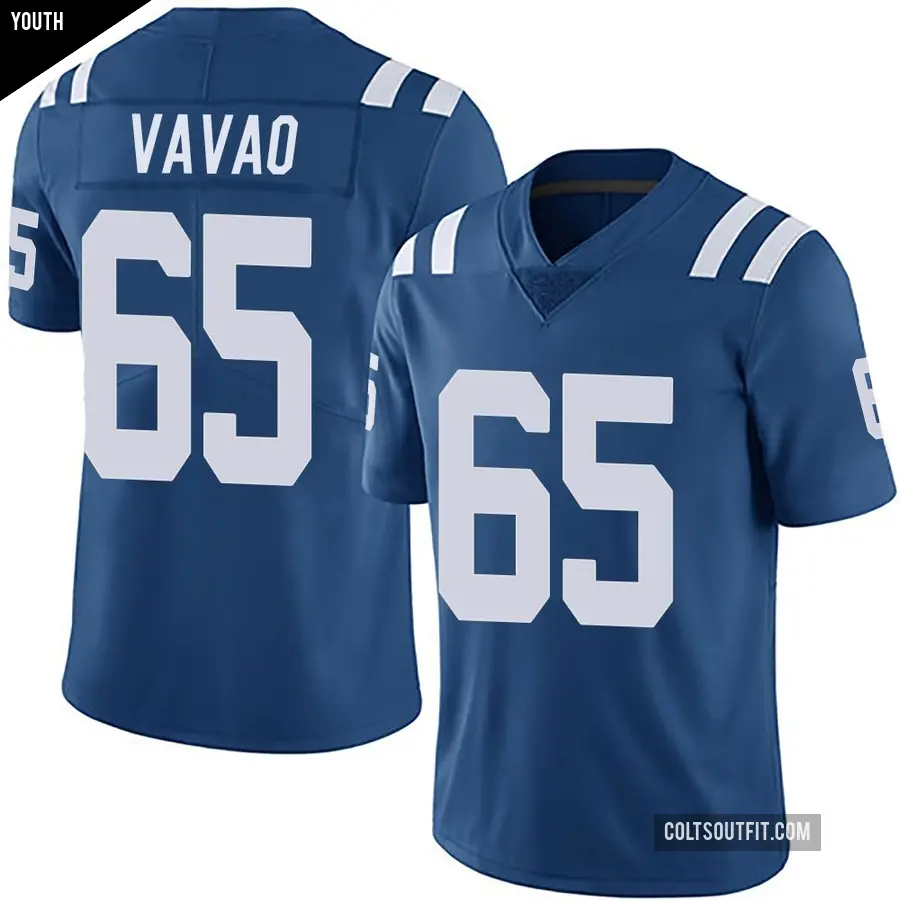 Youth Indianapolis Colts ＃65 Mose Vavao Royal Limited Team Color Vapor Untouchable Jersey