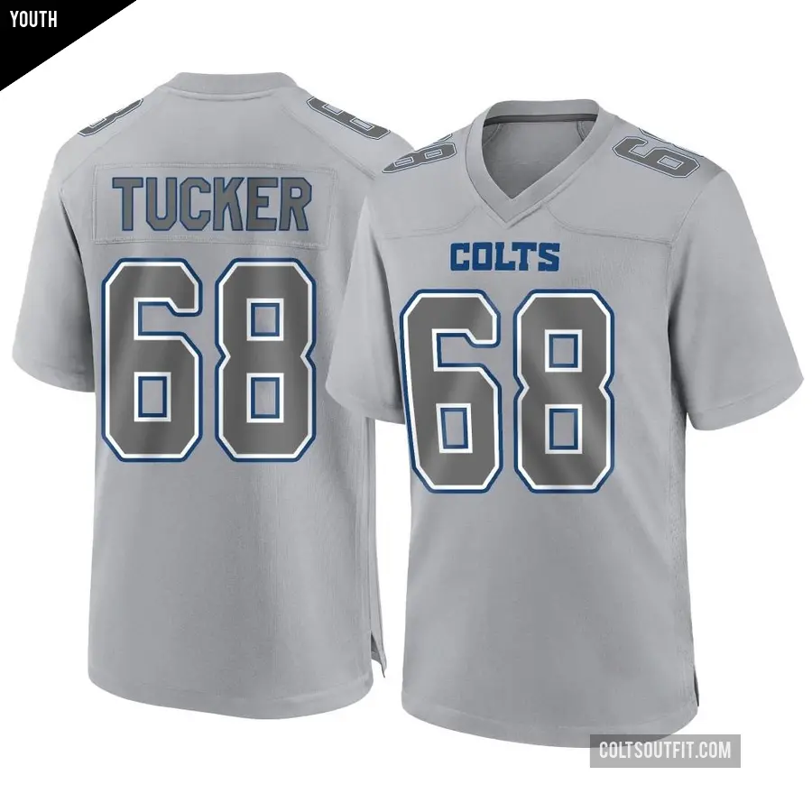 Youth Indianapolis Colts ＃68 Dalton Tucker Gray Game Atmosphere Fashion Jersey