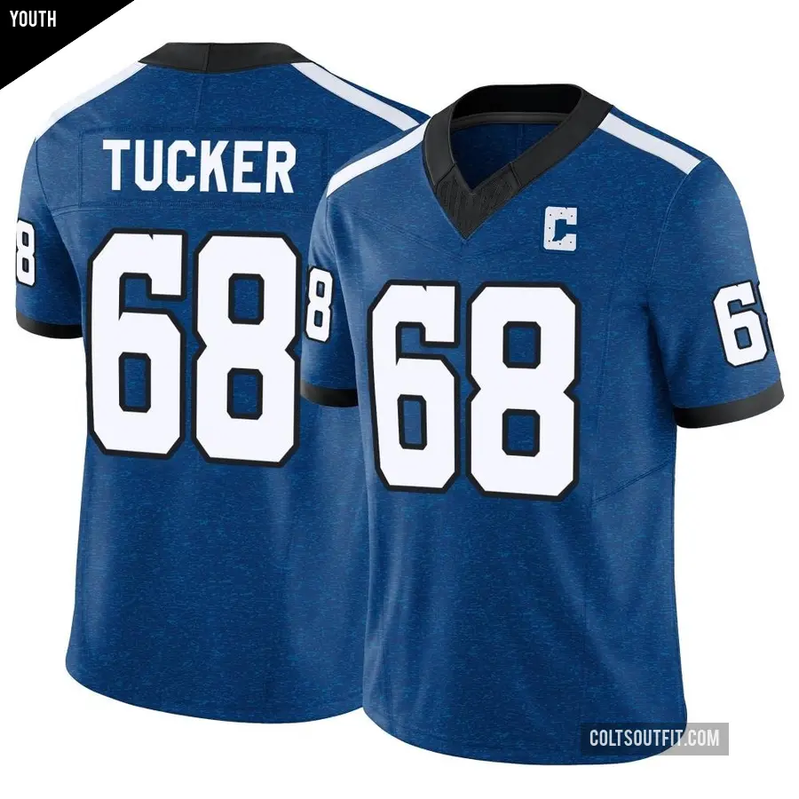 Youth Indianapolis Colts ＃68 Dalton Tucker Royal Limited Indiana Nights Alternate Vapor F.U.S.E. Jersey